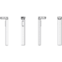 Hefkolom DL5 zwart RAL9005, inclusief bracket.
