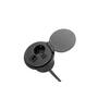 Inbouwmodule QI Power spot zwart, met Schuko Plug,