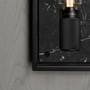 Caged Wall Light/Large/Black Marble