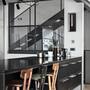 Caged Wall Light/Large/Black Marble