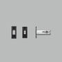 Deadbolt Latch/For Thumbturn Lock/57Mm Backset/Black
