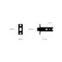 Deadbolt Latch/For Thumbturn Lock/57Mm Backset/Black
