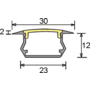 LEDYE met TouchDimmer aluminium Lengte: