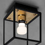 Caged Wet/Ceiling/Small/Brass