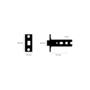 Tubular Latch/For Door Handle/57Mm Backset/Steel