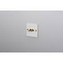 EU 1G Double Toggle Switch/w/out B+P Logo/White