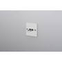 EU 1G Double Toggle Switch/w/out B+P Logo/White