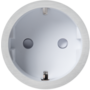 Rond 2.0 Socket F - t.less - brushed nickel - white cup