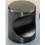 Knop diameter 21mm met uitsparing RVS geborsteld hoogte 25mm