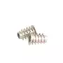Rampabus conisch M6/12,5x16mm met rand, geel verzinkt, SW6