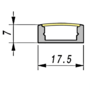 MC07 aluminium 24V Lengte: