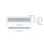 Luchtrooster aluminium mat zwart 400x60mm