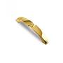 Greep METAL 724 antiek messing 149x20mm, hartmaat 128mm