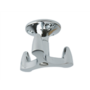 Plafondhaak, draaibaar met 3 haken, glans chroom,