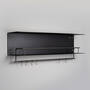 Hanger Shelf/Black/Gun Metal