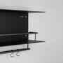 Hanger Shelf/Black/Gun Metal