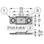 Magneetsnapper RVS ULTRA DUN 2.8mm trekkracht 11kg