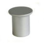 Knop diameter 24mm aluminium mat chroom, hoogte 25mm