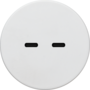 Rond 2.0 Multifit - USB-C 2X (30W) - s. trim - white alu