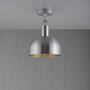 Forked Ceiling/Steel/Medium Steel Shade