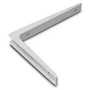 Drager aluminium / 200x250mm / wit gelakt