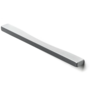 Greep 200x18x10mm mat nikkel glanzend met lak, hartmaten