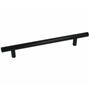 Relinggreep 12x252mm, hoh. 192mm zwart gelakt, hoogte 32mm