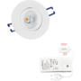 2x Smooth rond wit DTW 3000K-2200K+2x verl met driver