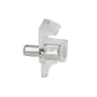 Glasplankdrager met vergrendeling stift 5mm, glasklaar