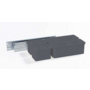 Youboxx set 3 zilver/wit  voor Dispensa met 2 ophangrails