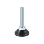 Stelvoet M10x30mm mt beweegbare kst.voet 30x17mm (incl moer)