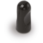 Knop METAL 801 glans zwart diameter 12mm