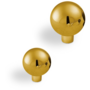 Knop METAL 832 verguld 28mm