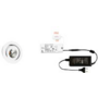 3x Ancona rond wit + 3x verlengsnoer + ZigBee Driver 30W