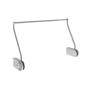 Kledinglift elektrisch grijs-daalt 112cm-kast 100-160cm br.