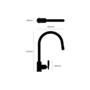 Type A Kitchen Tap/Cross/Mixer w/ Pull Out Spray/Brass