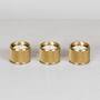 Tealight Candle Holder/Triple/Brass