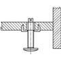 Inslagmoer M8 x 15mm verzinkt