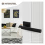 Deurkruk Bastian op rozet 55x55x10 mm zwart