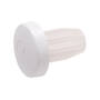 Deurbuffer stift 5mm, schotel 8mm x 2,5mm dik wit