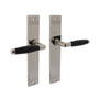 Deurkruk Ton Basic met schild blind nikkel