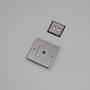 1G Wall Plate/w/ Infills/Steel