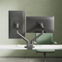 Kisch monitorarm voor twee schermen wit