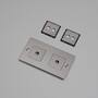 2G Wall Plate/Horizontal/Steel