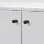 Furniture Knob/Cast/Set Of 2/Welders Black