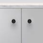 Furniture Knob/Cast/Set Of 2/Welders Black