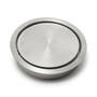 Afvaldoorlaat 170mm RVS mat met soft close deksel