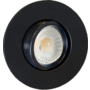 Lazio IP65 zwart kantelbare inbouwspot DTW + triac driver