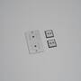 2G Wall Plate/Vertical/Steel