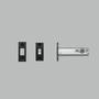 Deadbolt Latch/For Thumbturn Lock/82Mm Backset/Black